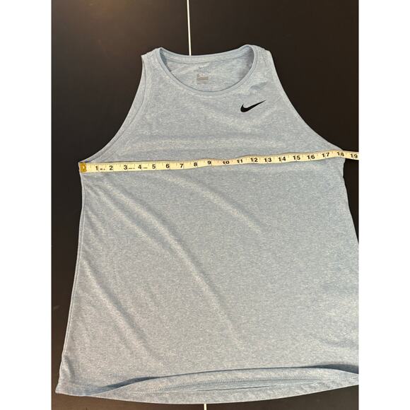 Nike Women's Dri-FIT Blue Training Tank Top - Size Medium - Picture 6 of 8